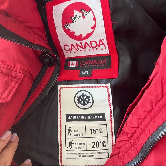 New Red Canada Gear Jacket - Picture 3 of 4